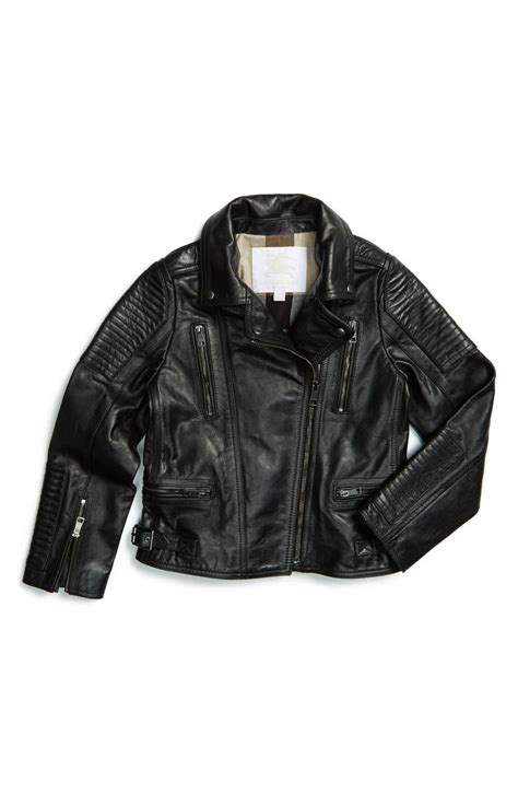 burberry mossfield leather biker jacket|burberry coats for women.